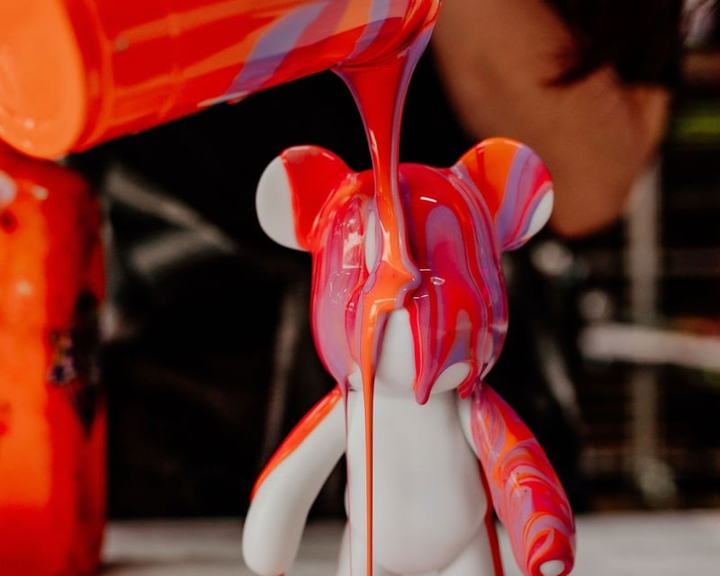 Fluid Art Bear or Bunny Painting Class in Red Oak