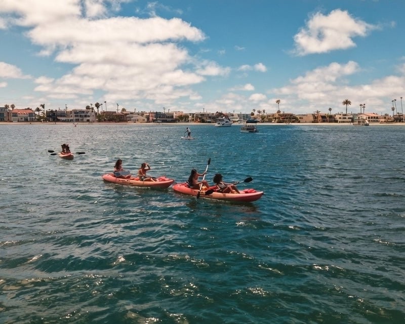 Tandem Kayak Rental on Mission Bay in San Diego