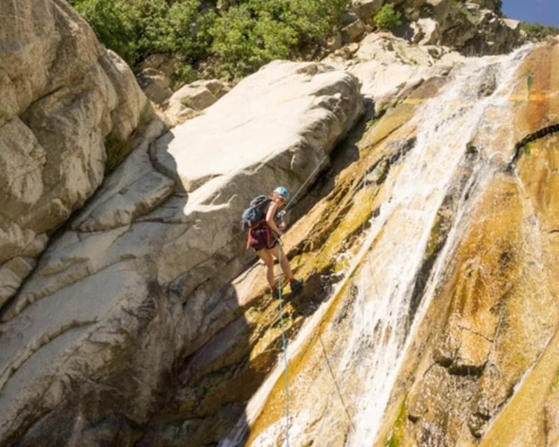 Wasatch Canyoneering Small Waterfall Adventure