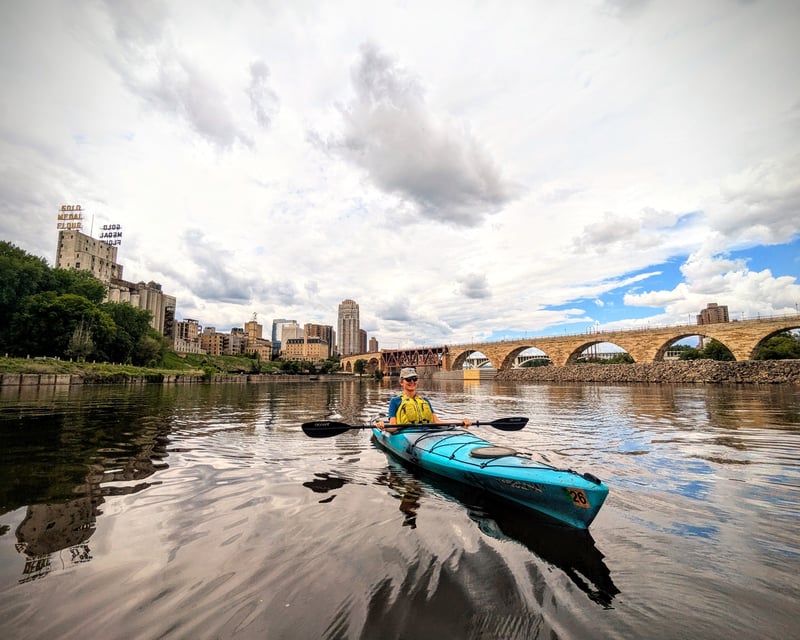 Kayak Tour at St. Anthony Falls in Minneapolis