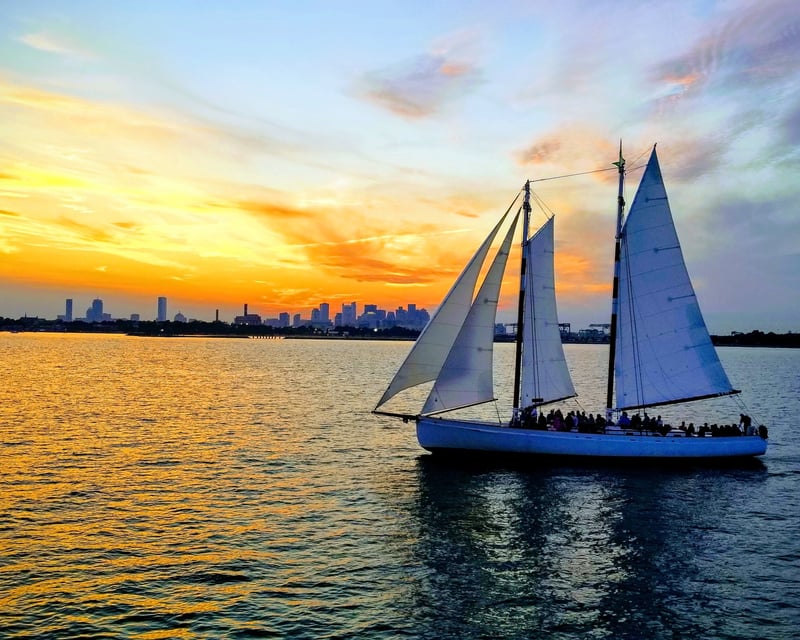 Sunset Schooner Sail in Boston Harbor