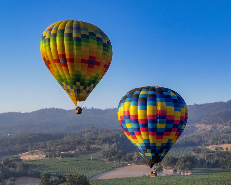 Shared Hot Air Balloon Ride over Napa Valley Vineyards