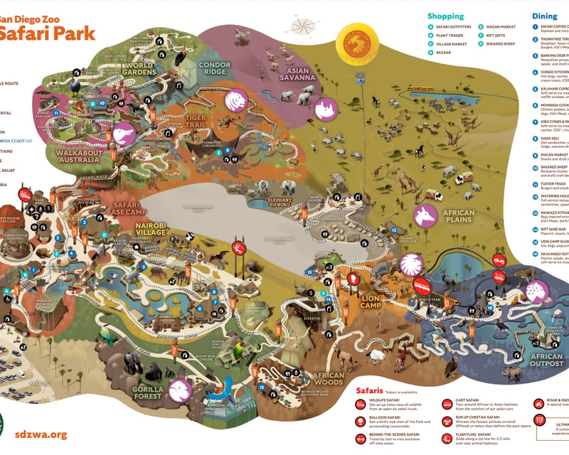 San Diego Zoo Safari Park 1-Day Admission Ticket