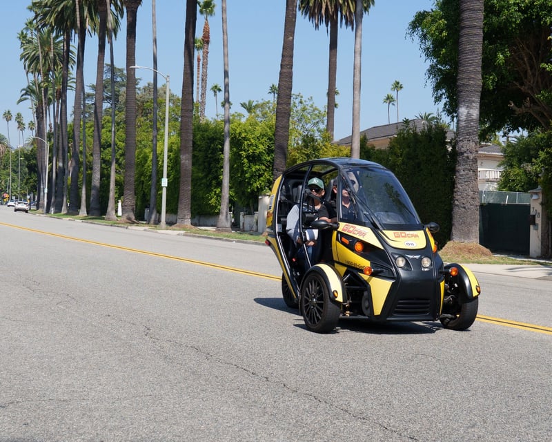 Hollywood Sign Self-Drive Tour in a Talking Electric Car