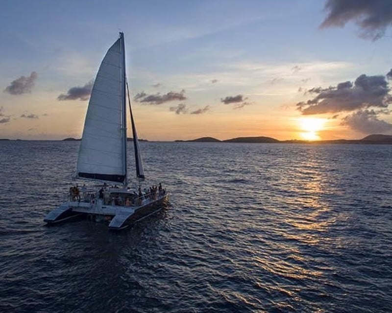 65' Catamaran Sunset Sail in St. John