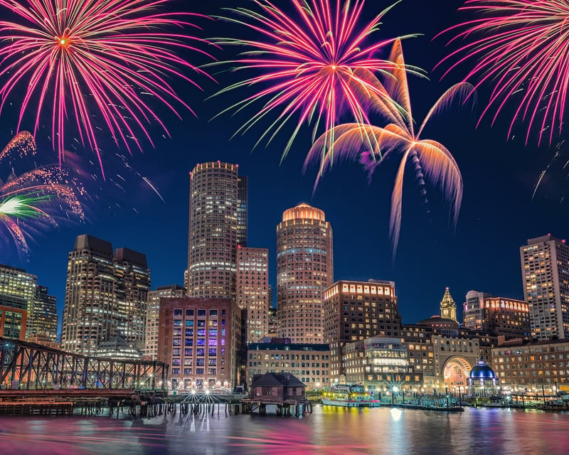Private Fireworks Cruise From Quincy
