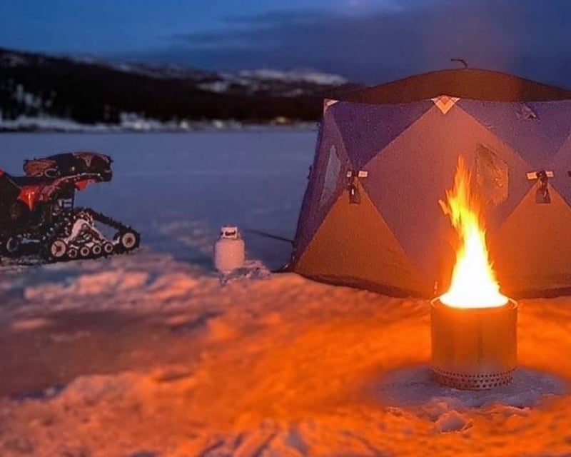 Private Half-Day Ice Fishing Charter in Flathead Valley