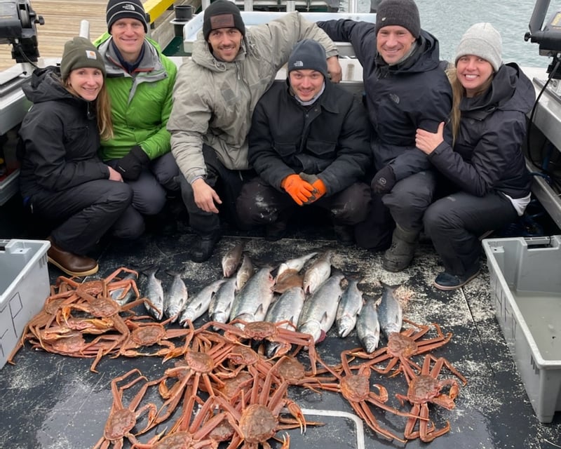 Winter Salmon & Tanner Crab Fishing Charter, Homer