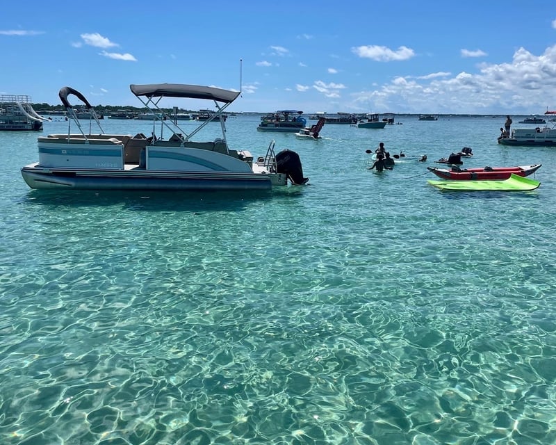 Private Crab Island Pontoon Charter from Fort Walton Beach