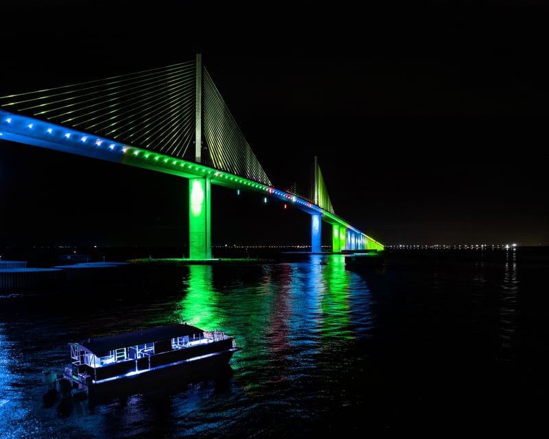 St. Petersburg Sunset & Skyway Light Show Cruise