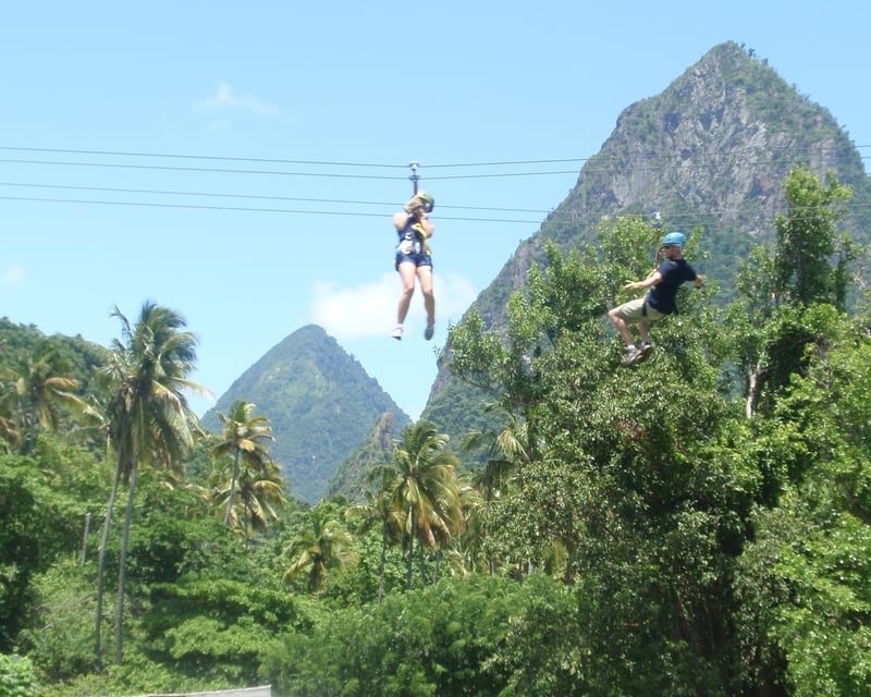 Soufrière Zipline & Catamaran Cruise