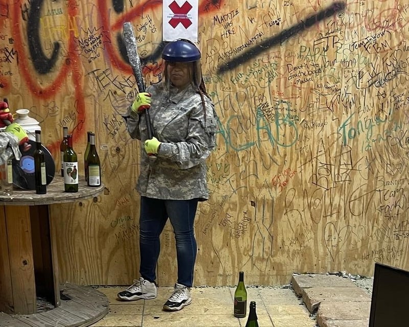 Group Rage Room Smash Session in Kent, Ohio