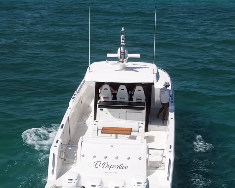 Private 45' Yacht Charter from Fajardo to Icacos or Palomino