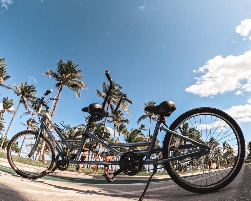 Ride a Tandem Bike in South Beach Miami