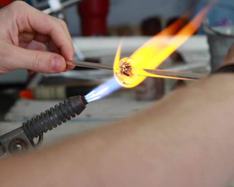 Glass Flameworking Class in Asheville for Miniature Animals