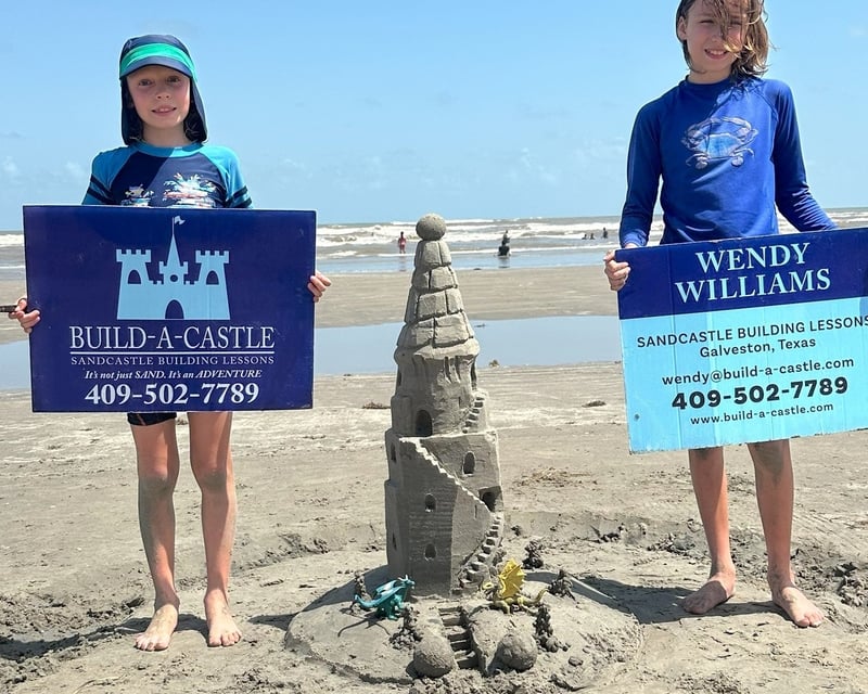 Private Sandcastle Building Lesson in Galveston