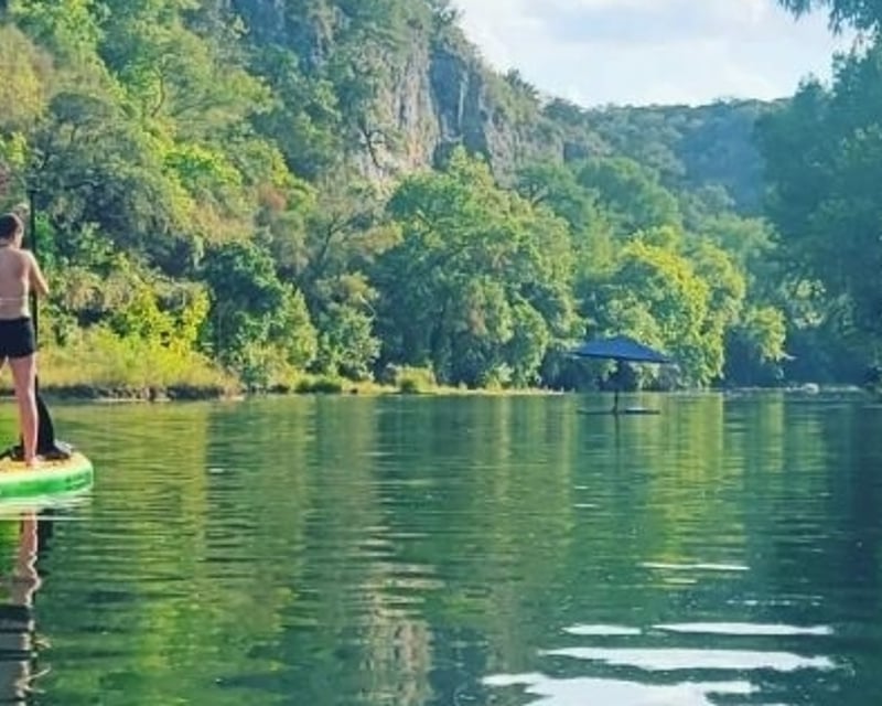 Cypress Canopy Stand-Up Paddle Board Rental in New Braunfels
