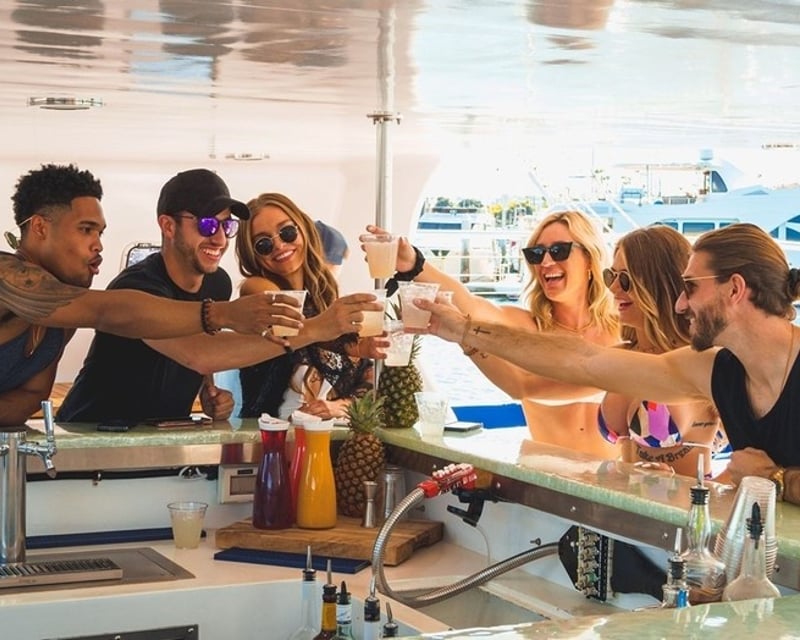 Private San Diego Harbor Catamaran Cruise with Water Slide