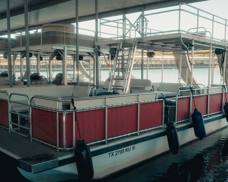 Captained Party Barge Charter with Slide in Austin