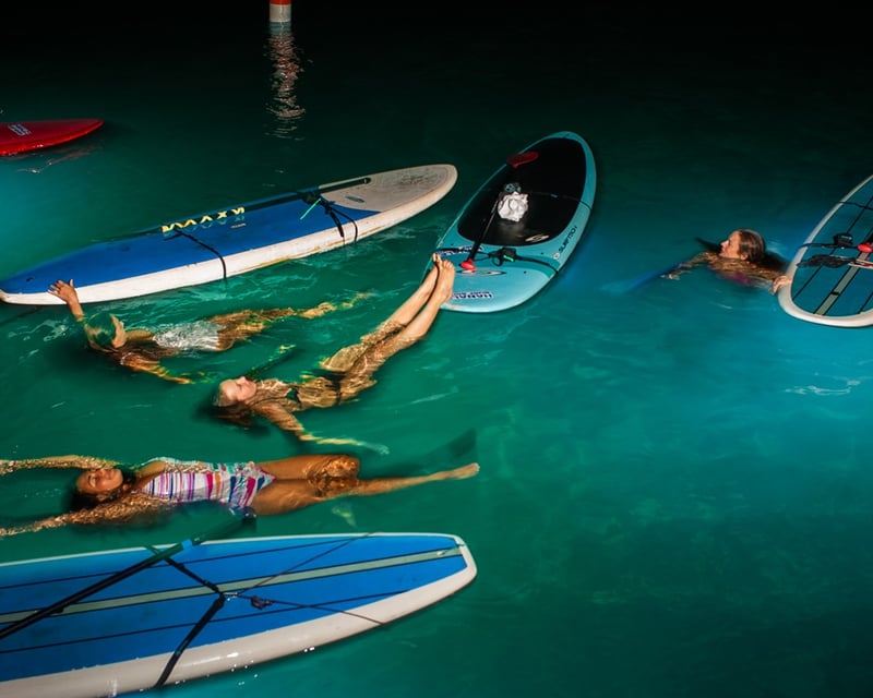 LED-Lit Night Paddle Board Tour at Anini Beach