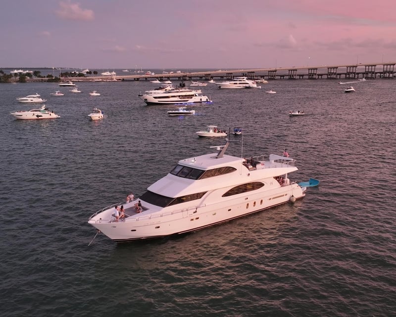 Private 100' Yacht Charter in Miami Beach