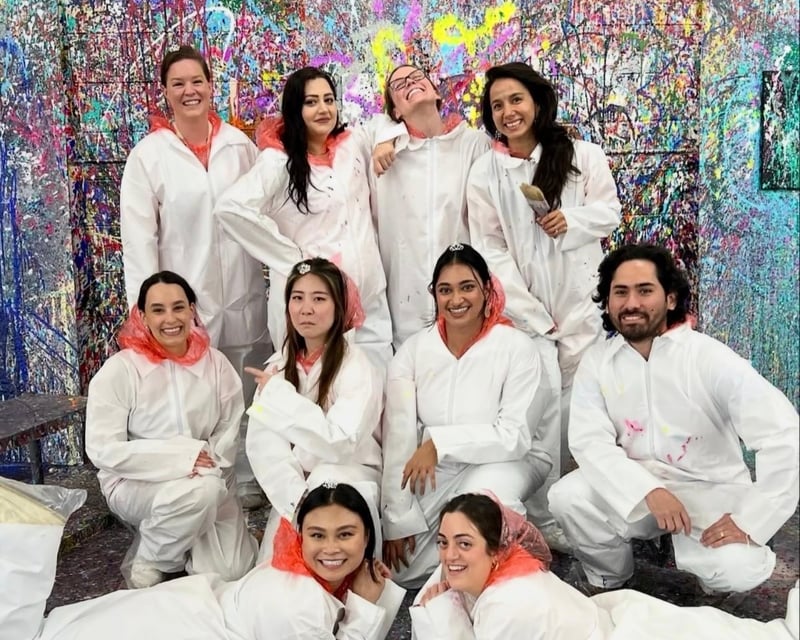 Splatter Painting Group Experience in Ferndale
