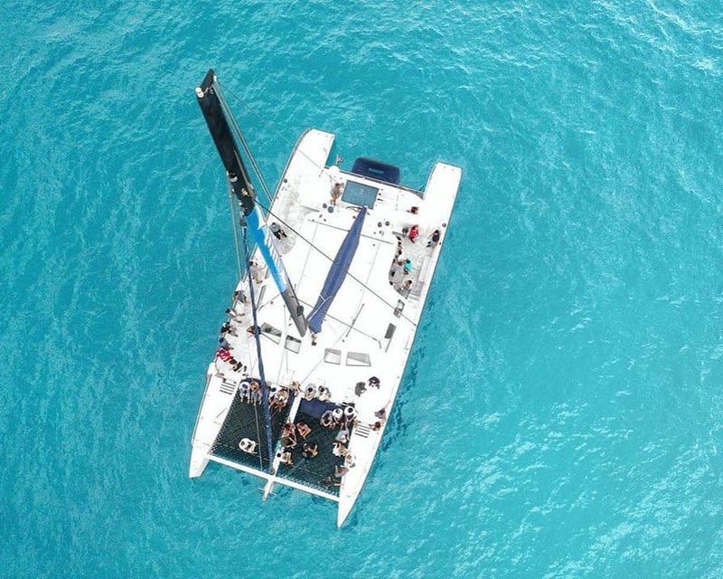 Catamaran Sail in Honolulu with Diamond Head Views