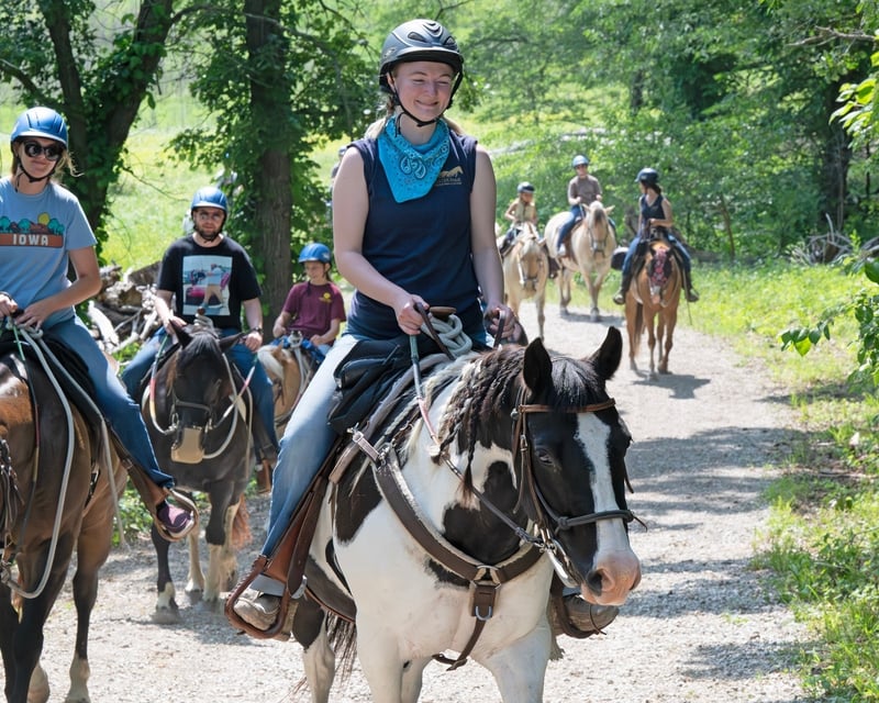Guided Horseback Trail Ride Along Saylorville Lake
