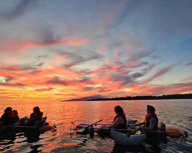 Sunset Glow Clear Kayak Tour in Olowalu