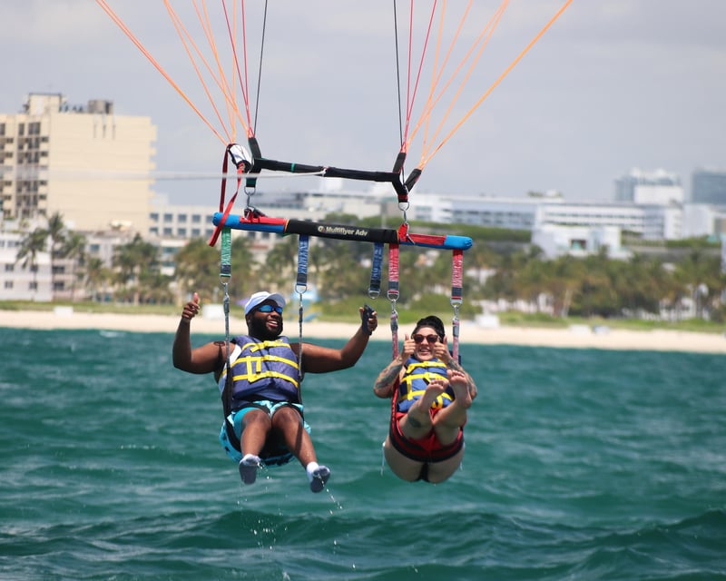 350-Foot Parasailing Flight in South Beach