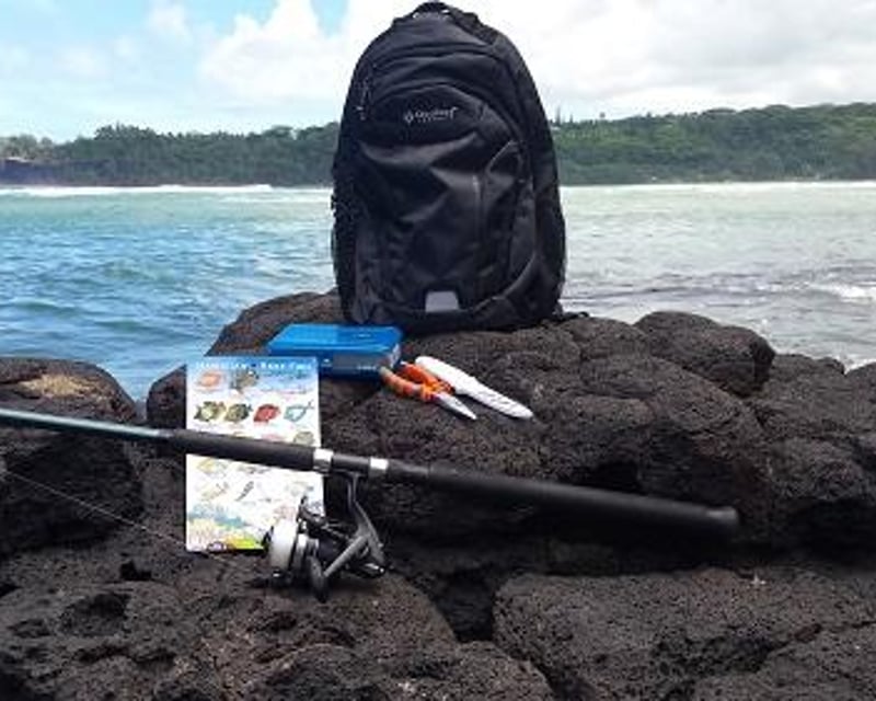 Shoreline Whipping Fishing Gear Rental in Princeville