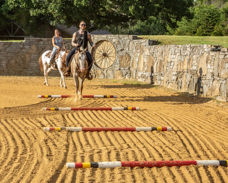 Beginner Western Horseback Riding Lesson in Hendersonville