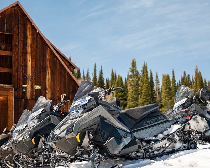 Guided Snowmobile Tour near Steamboat Springs