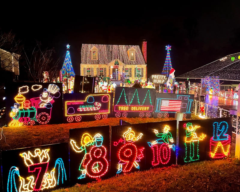 Private Tacky Lights Holiday Bus Tour in Richmond