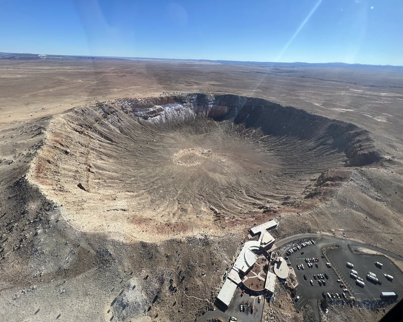 Private Sedona Helicopter Tour Over Meteor Crater