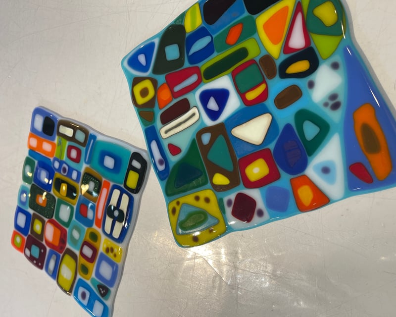 Stacked Fused Glass Dish Class in Westlake Village