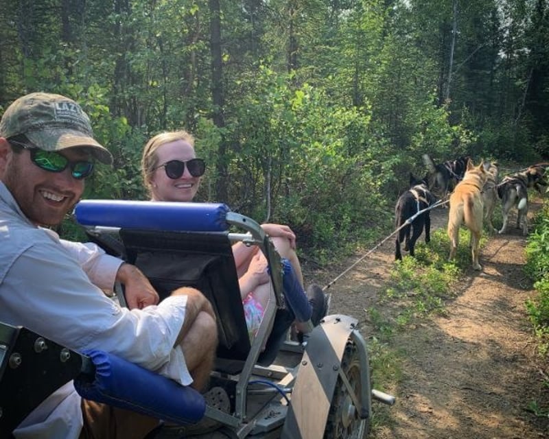 Summer Dog Sled Ride in Willow