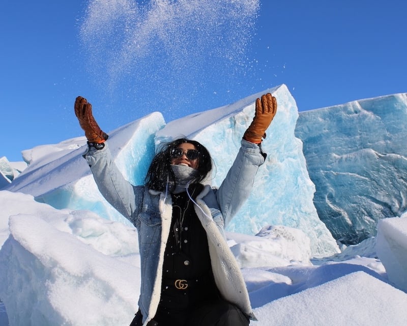Winter Glacier Exploration