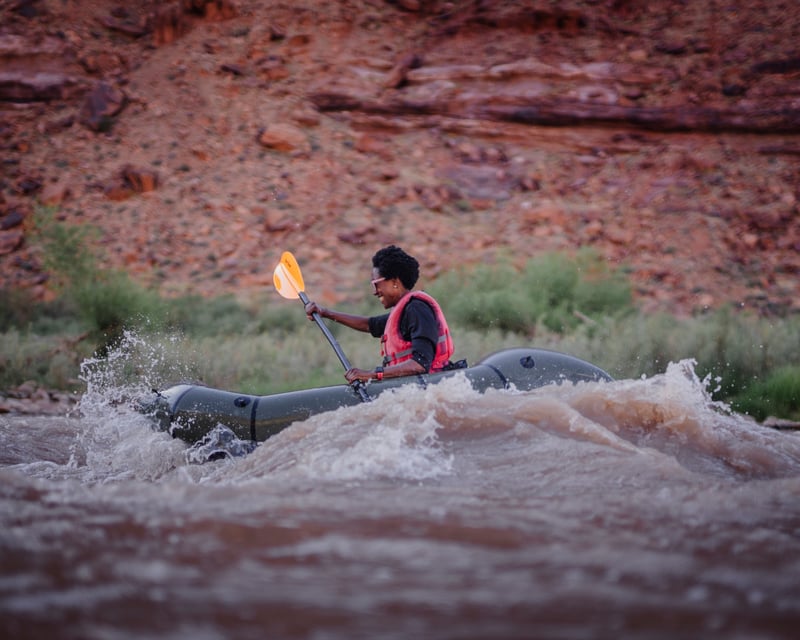 Private Medieval Chamber Canyoneering & Packrafting in Moab