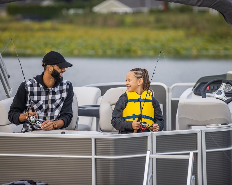 Full-Day Northwoods Pontoon Rental in Danbury, WI