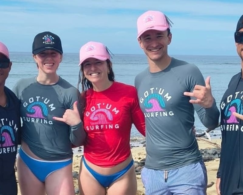 Surf Lesson for a Group of 3 Near Lahaina