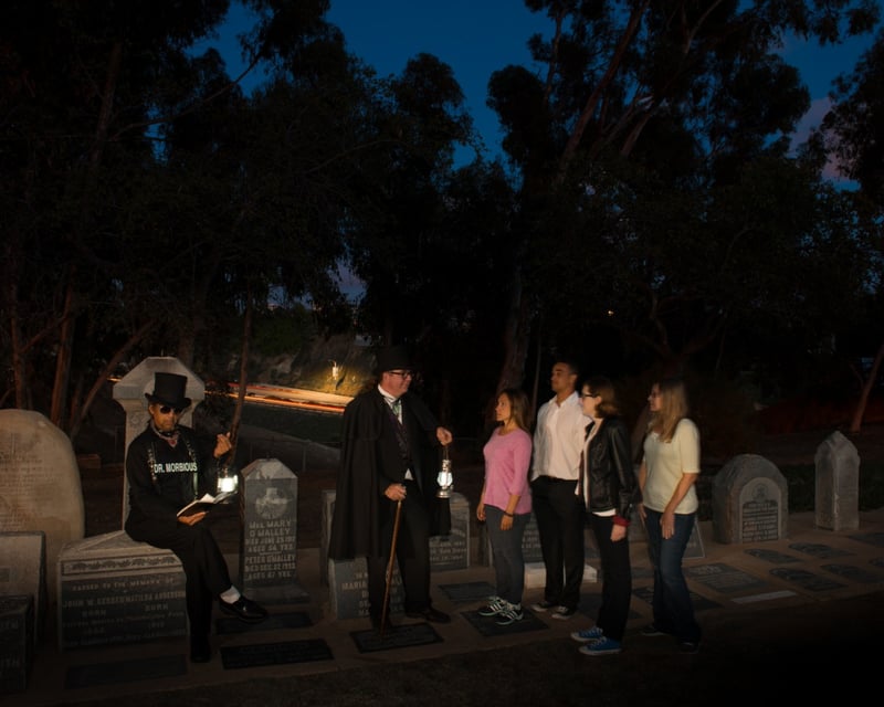 San Diego Ghost Trolley Tour With El Campo Santo Cemetery