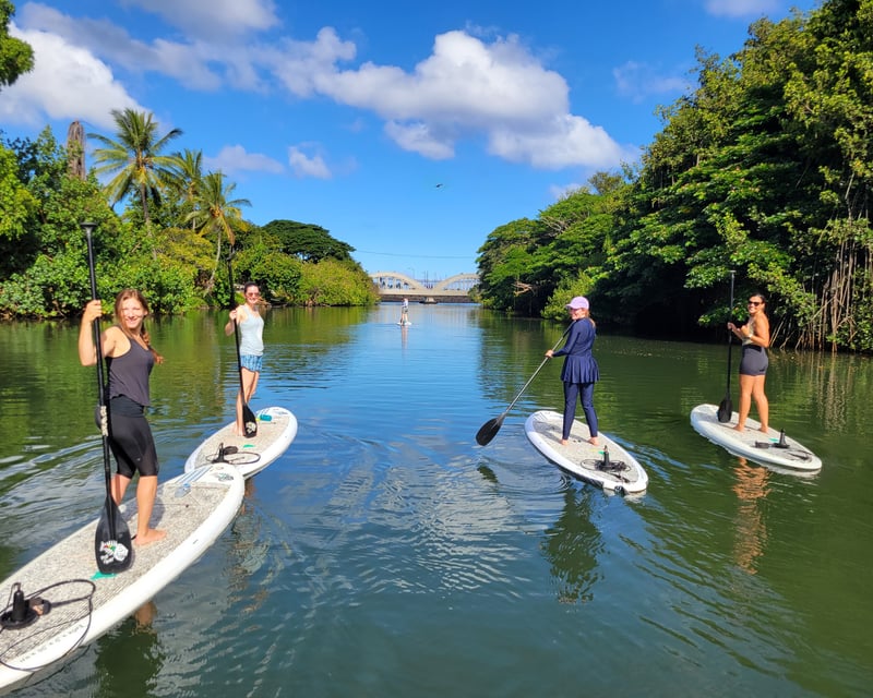 Sunrise Guided Stand-Up Paddleboard Tour in Hale'iwa