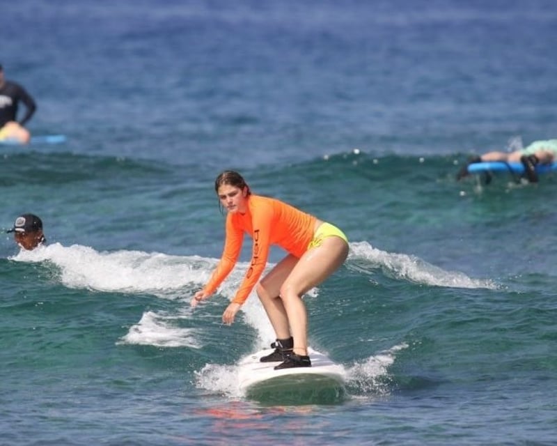 Group Surf Lesson at Kahalu'u Beach Park, Kailua-Kona