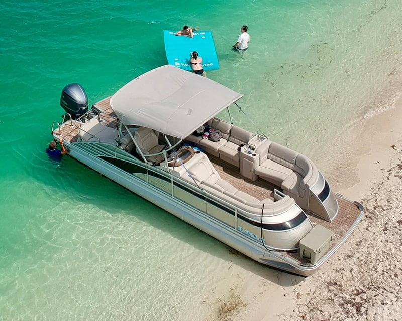 Private Key West Sandbar & Snorkel Charter on 26' Tritoon