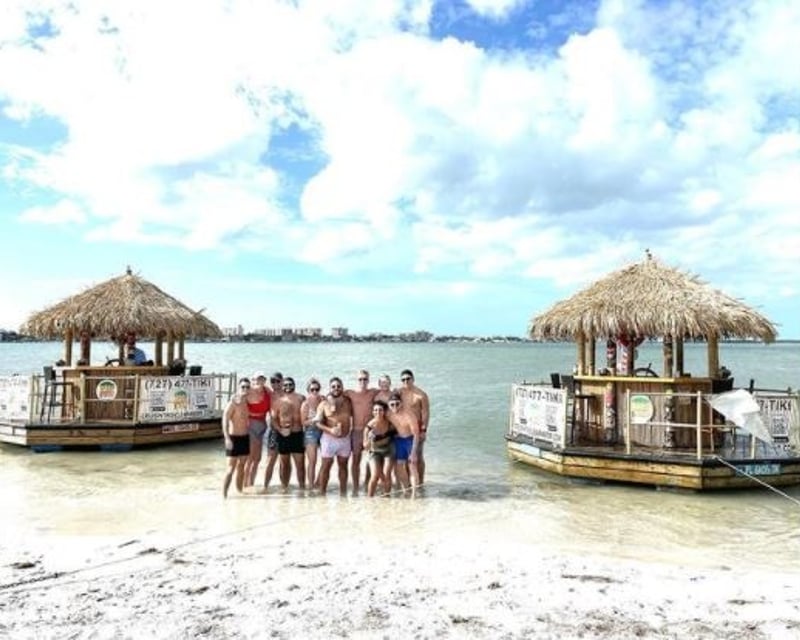Private 2-Island Tiki Boat Sandbar Cruise in Clearwater
