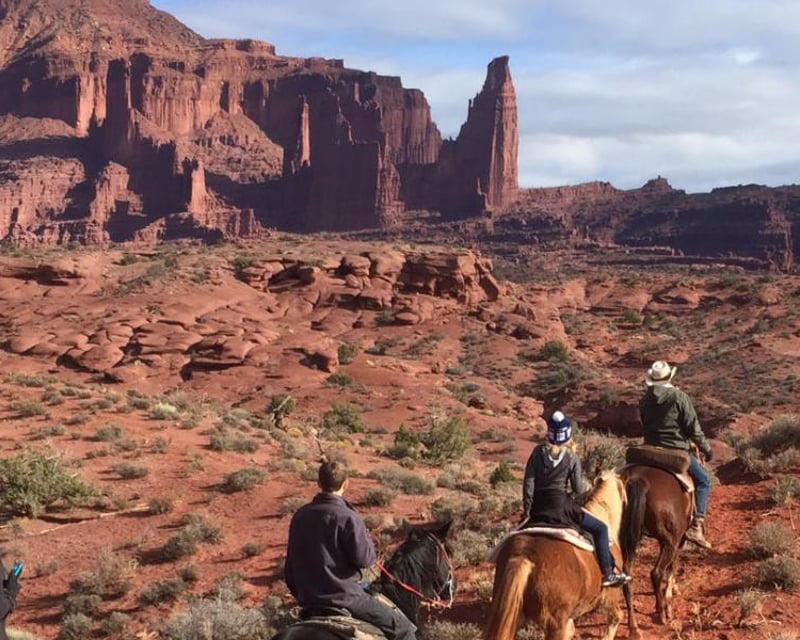 Horseback Riding Near the Colorado River in Moab