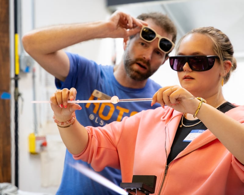 Family Glassmaking Class in Duluth