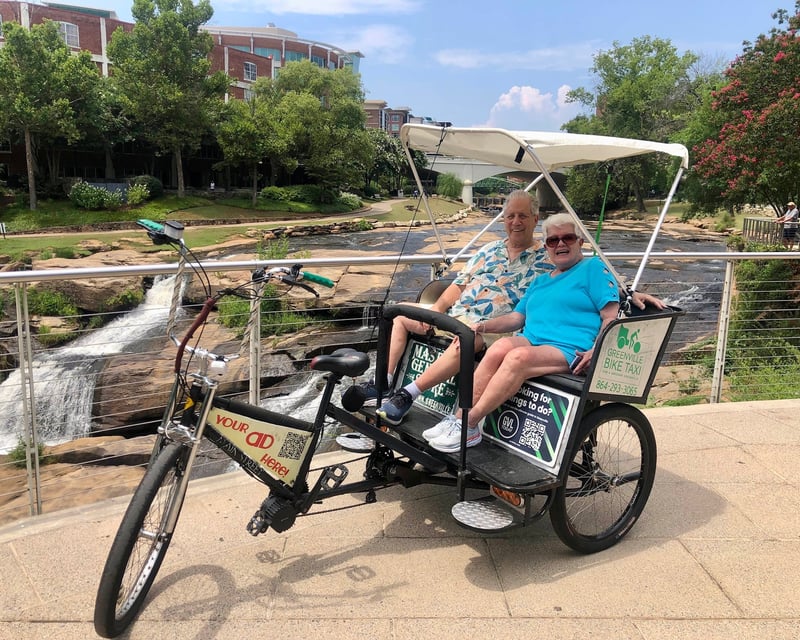 Custom-Route Pedicab Tour of Downtown Greenville