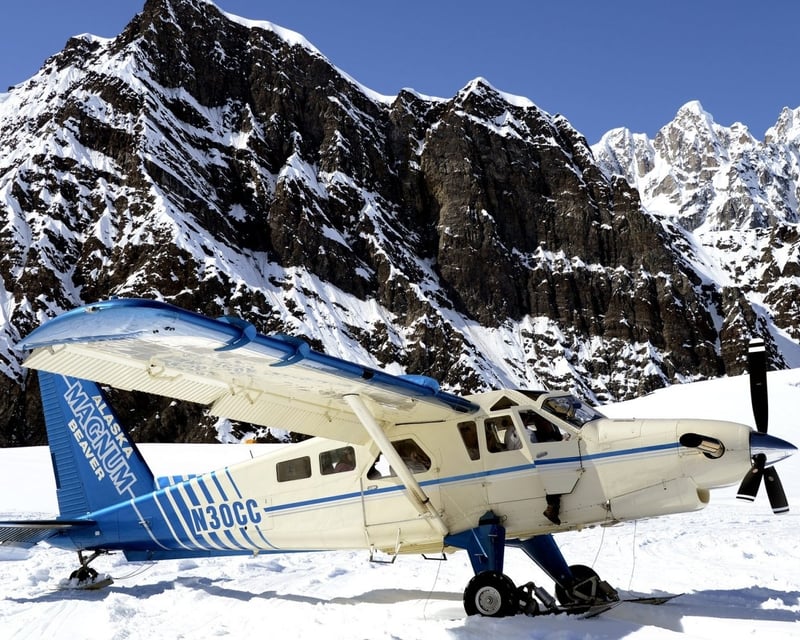 Denali National Park Glacier Landing Flight